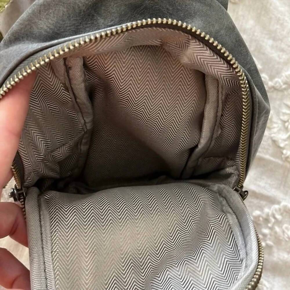 NEW BELLA + CARINA women's front adjustable crossover body bag with atzec strap - Picture 5 of 7